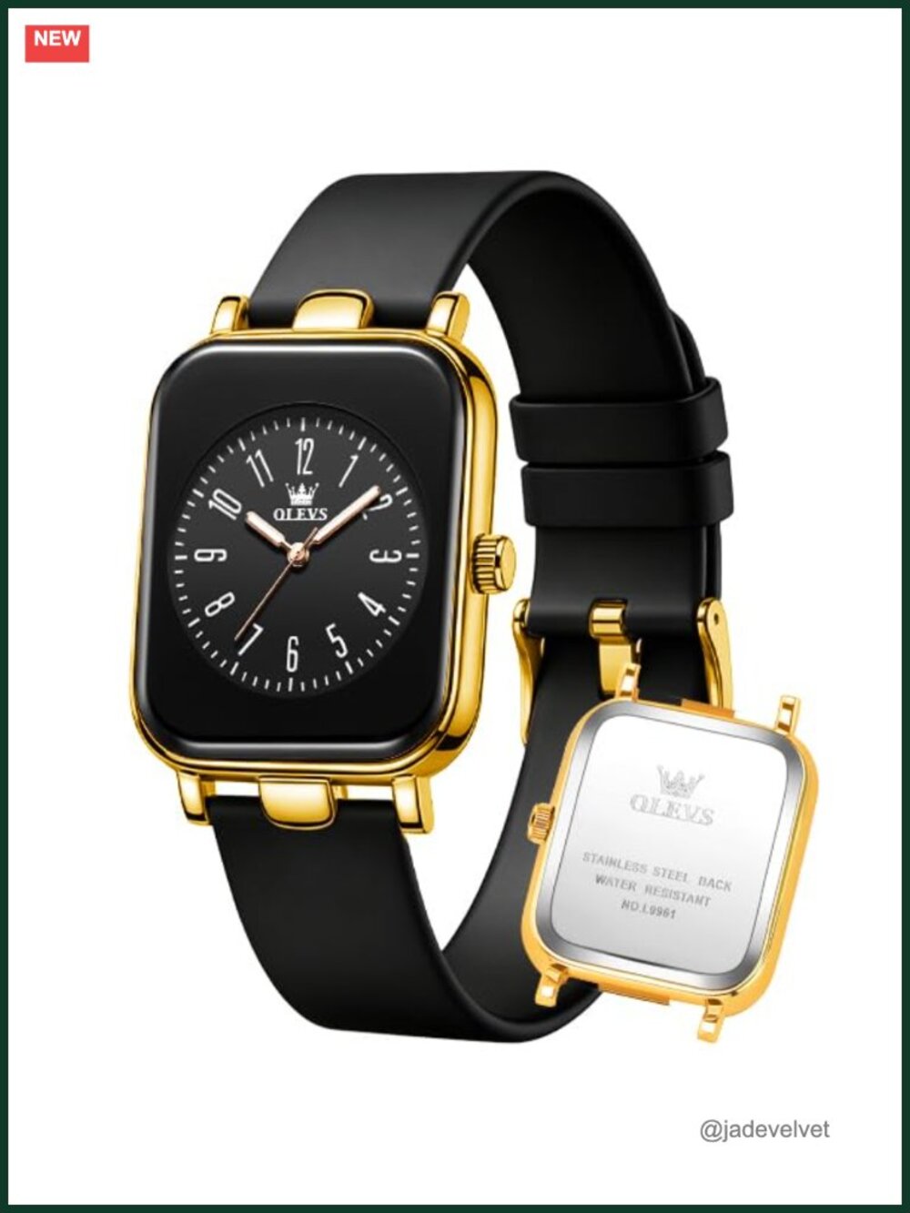 Womens Analog Quartz Watch Silicone Strap Luminous Waterproof Easy Read